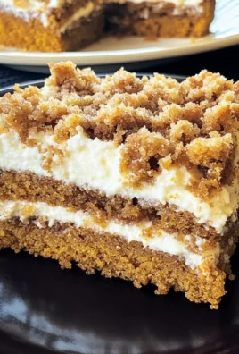 Pumpkin Cake with Cream Cheese and Streusel Topping