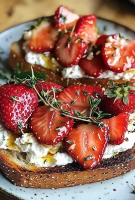 Roasted Strawberry Whipped Ricotta Toast