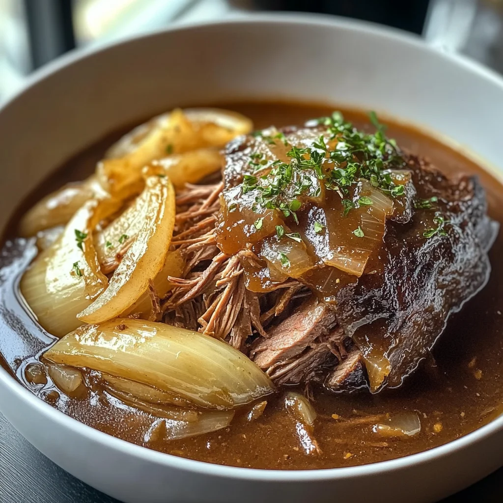 Savory French Onion Pot Roast Recipe for Comfort Food Lovers