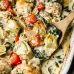 Spinach Artichoke Chicken Bake