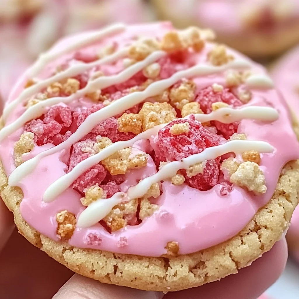 Strawberry Crunch Cookies