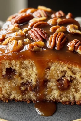 Upside-Down Caramel Pecan Cake