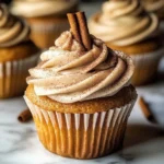 Vanilla Chai Pumpkin Latte Cupcakes with Cinnamon Brown Sugar Frosting