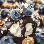 Wholesome Frozen Blueberry Yogurt Clusters