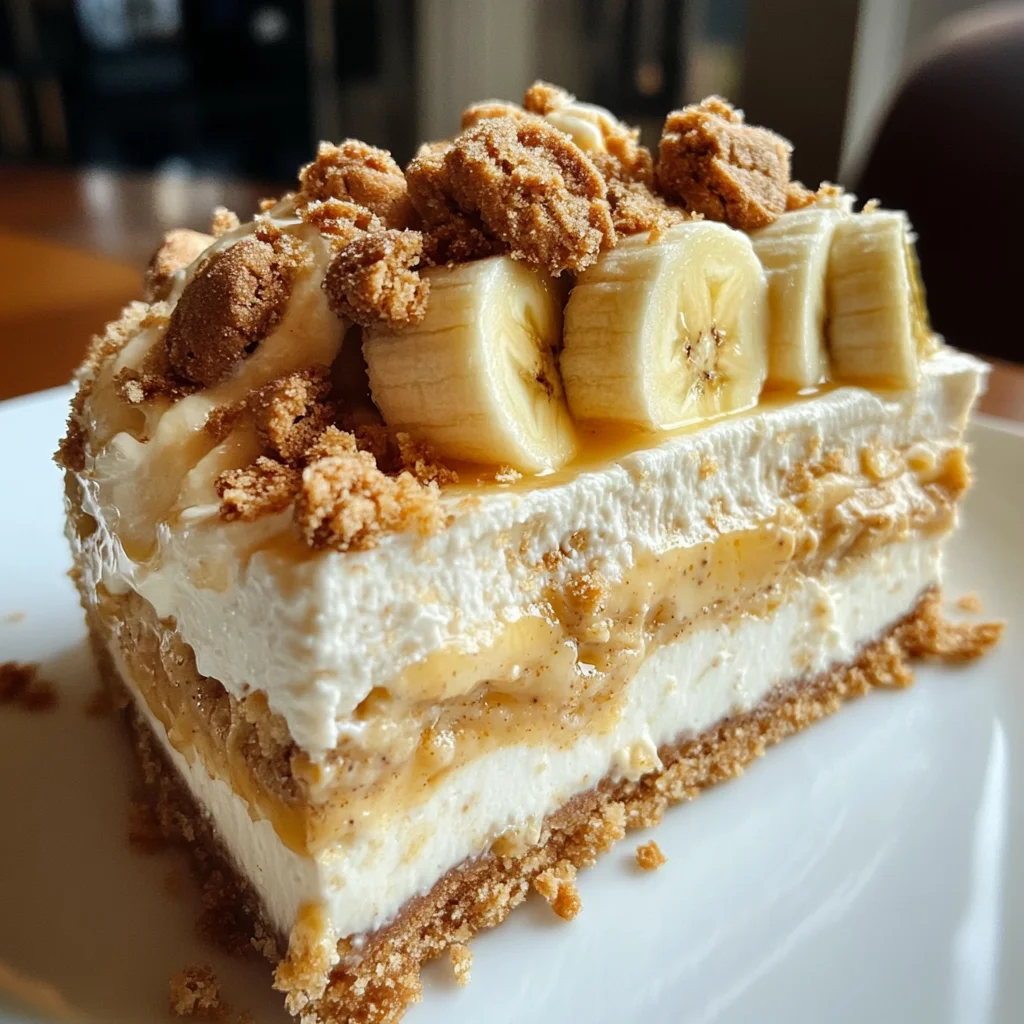 Banana Pudding Cookie Butter Cheesecake Cake Blissful Indulgence