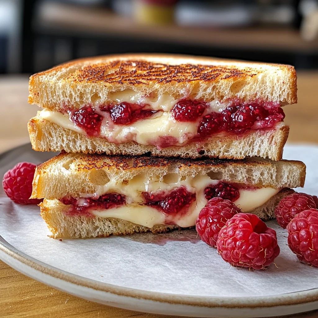 Brie & Raspberry Jam Grilled Cheese Sandwich