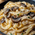 Caramelized Leek and Mushroom Gruyere Pasta