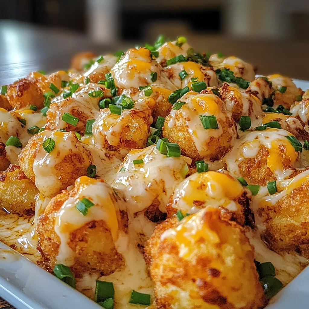 Cheddar Ranch Chicken Tater Tot Bake is a must-try!