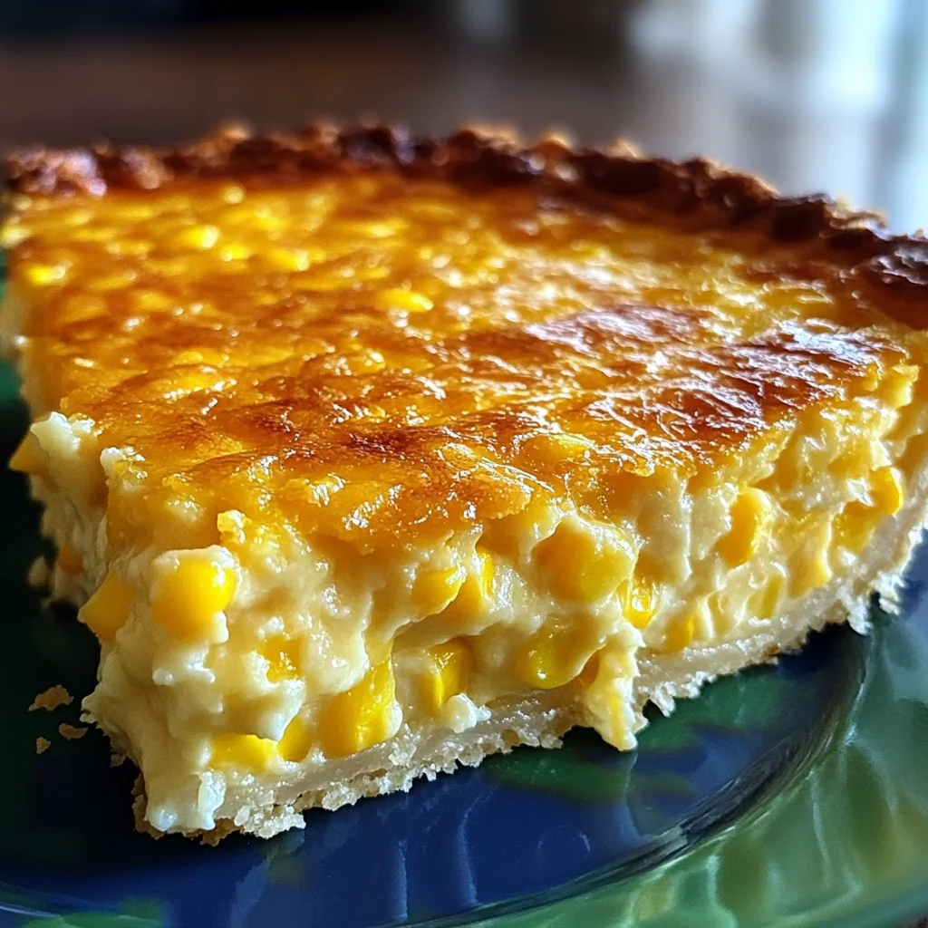 Cheddar Sweet Corn Pie
