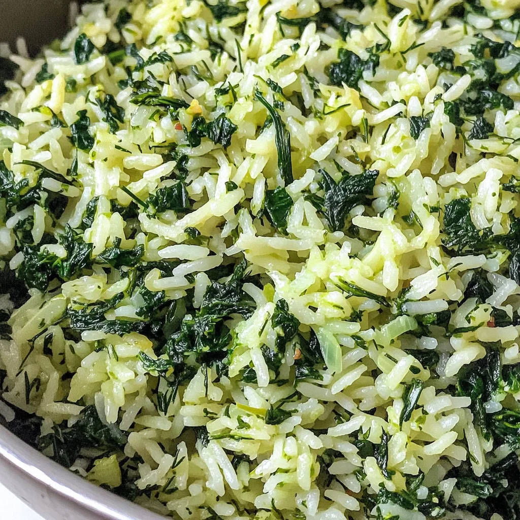 Easy Spinach Rice Recipe (Spanakorizo)