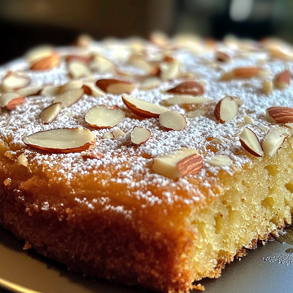 Greek Almond Cake (Amygdalopita) – Moist & Traditional Mediterranean Dessert