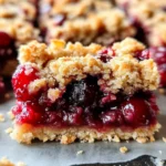 Quick Cherry Crumble Bars