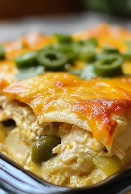 Quick and Easy Green Chile Chicken Enchilada Casserole