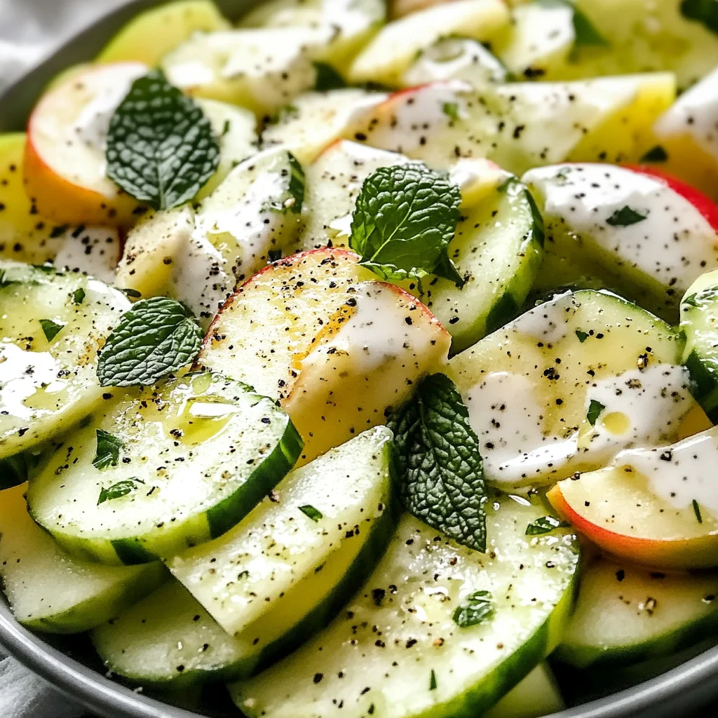 Apple Cucumber Salad With Creamy Yogurt Dressing Recipe