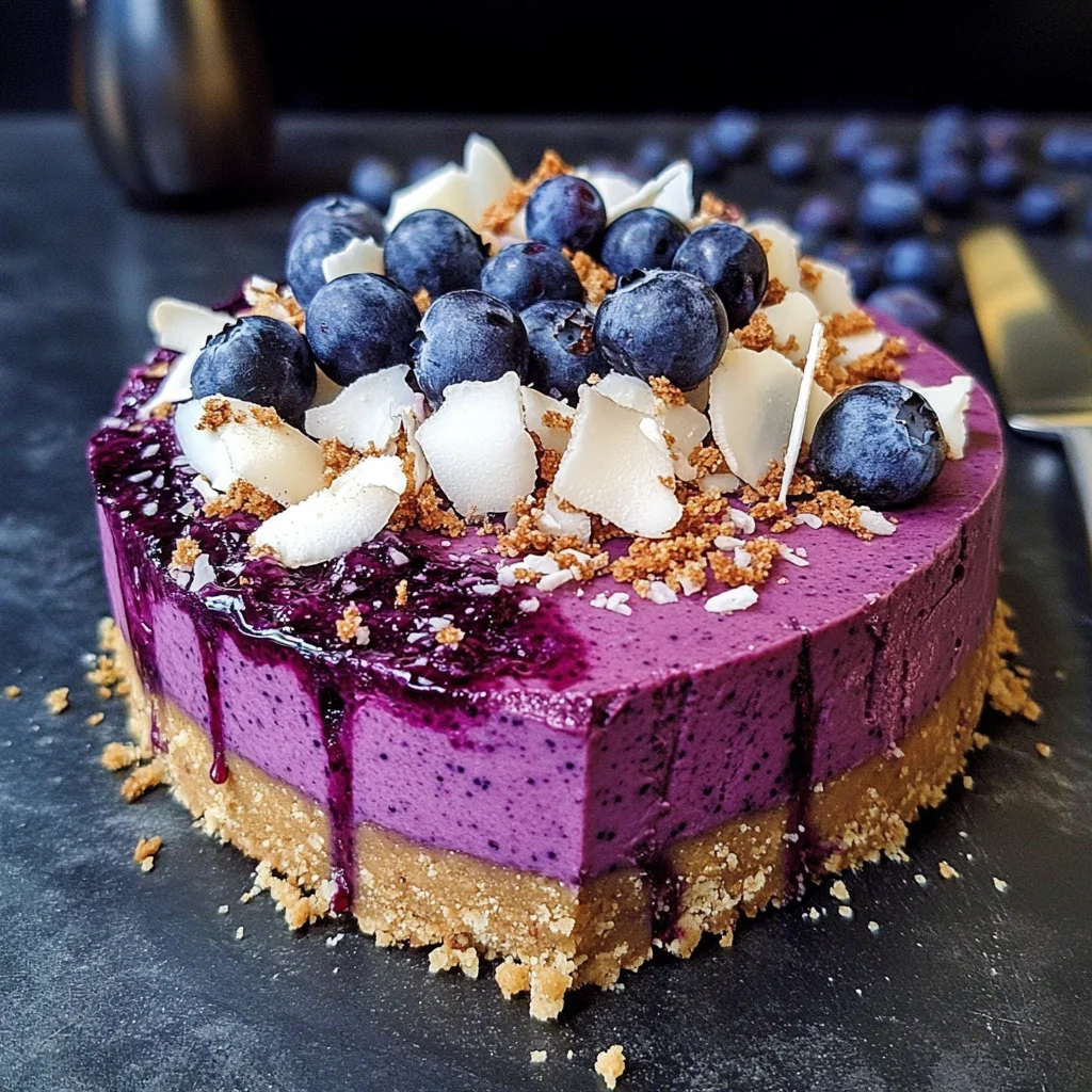 BLUEBERRY ACAI CHEESECAKE