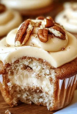 Banana Cinnamon Pecan Cupcakes with Cream Cheese Frosting