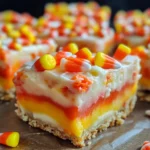 Candy Corn Cookie Bars Recipe!