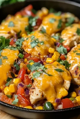 Cheesy Baja Chicken & Bell Pepper Skillet: An Incredible One-Pan Meal