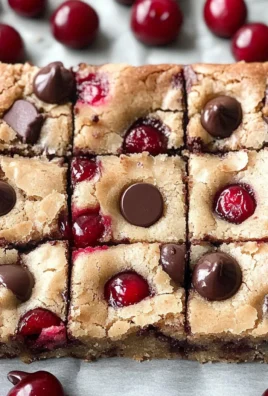 Cherry Chocolate Chip Blondies