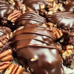 Chocolate Pecan Turtle Clusters