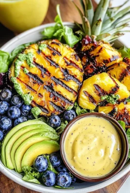Creamy Citrus Dressing + Grilled Pineapple Salad