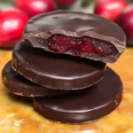 Dark Chocolate Covered Cranberry Sauce Bites