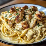 Easy Creamy Cajun Chicken Spaghetti with Garlic Mozzarella Sauce