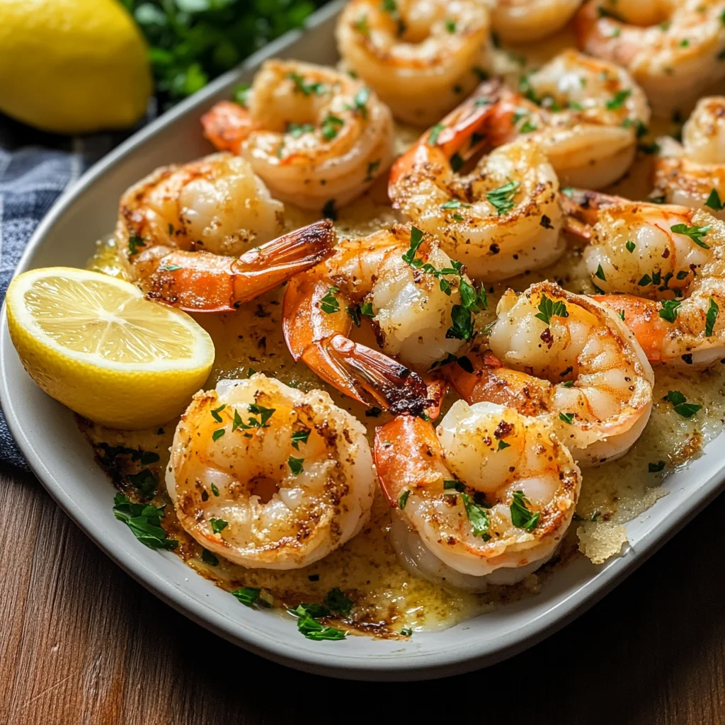 Garlic Parmesan Roasted Shrimp Recipe