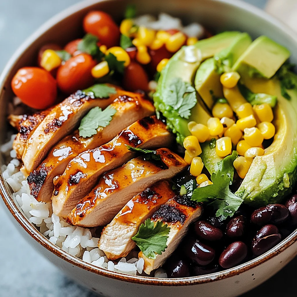 Honey Chipotle Chicken Rice Bowls