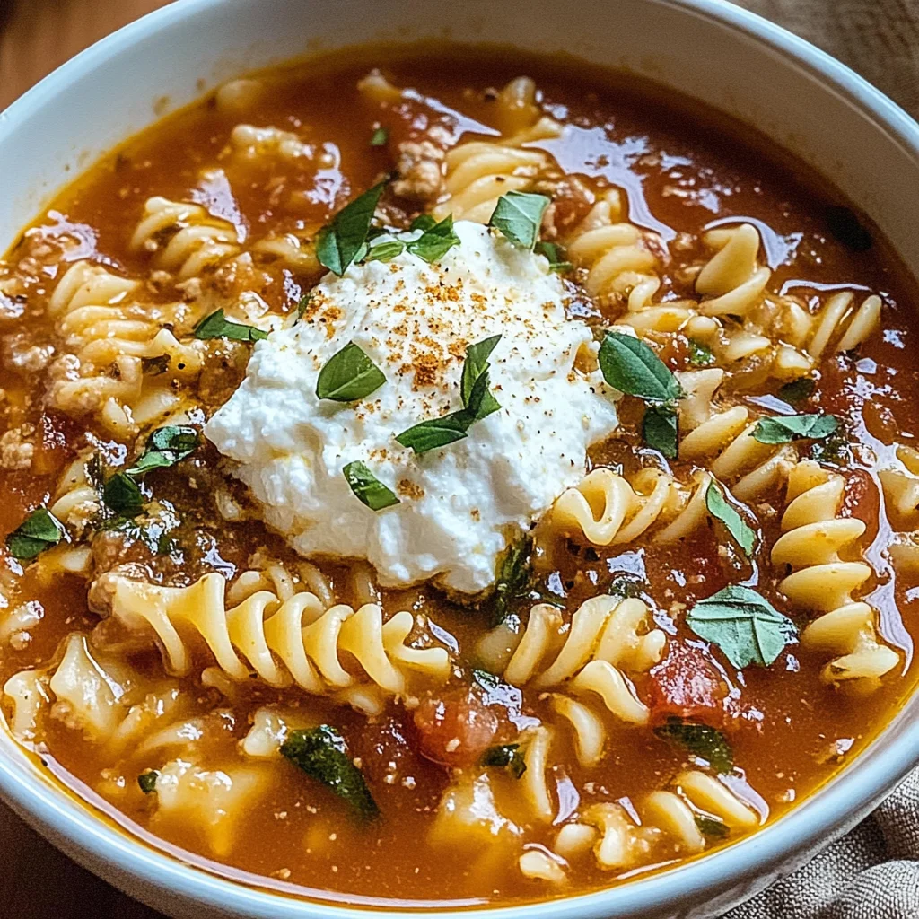 Irresistible Lasagna Soup