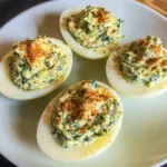Keto Spinach Artichoke Deviled Eggs