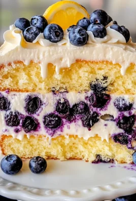 Lemon Blueberry Layer Cake