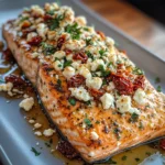 Mediterranean Baked Salmon With Feta & Sun-dried Tomatoes