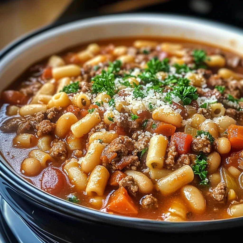 Olive Garden Slow Cooker Pasta Fagioli: Comfort in Every Spoonful