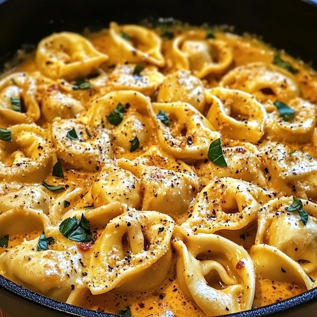 One-Pot Spicy Garlic Butter Chicken Tortellini