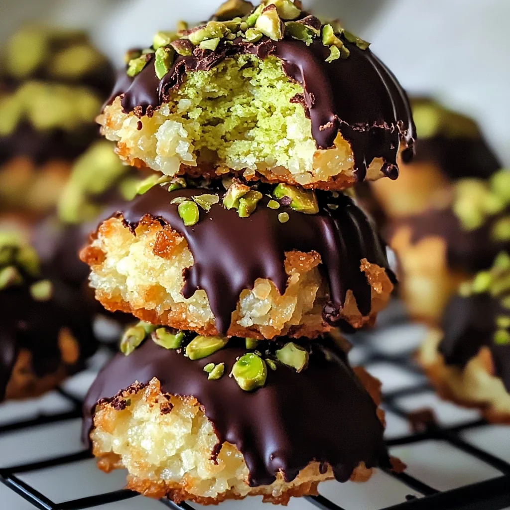 Pistachio Coconut Macaroons