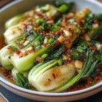 Quick Bok Choy with Ginger Chili Sauce
