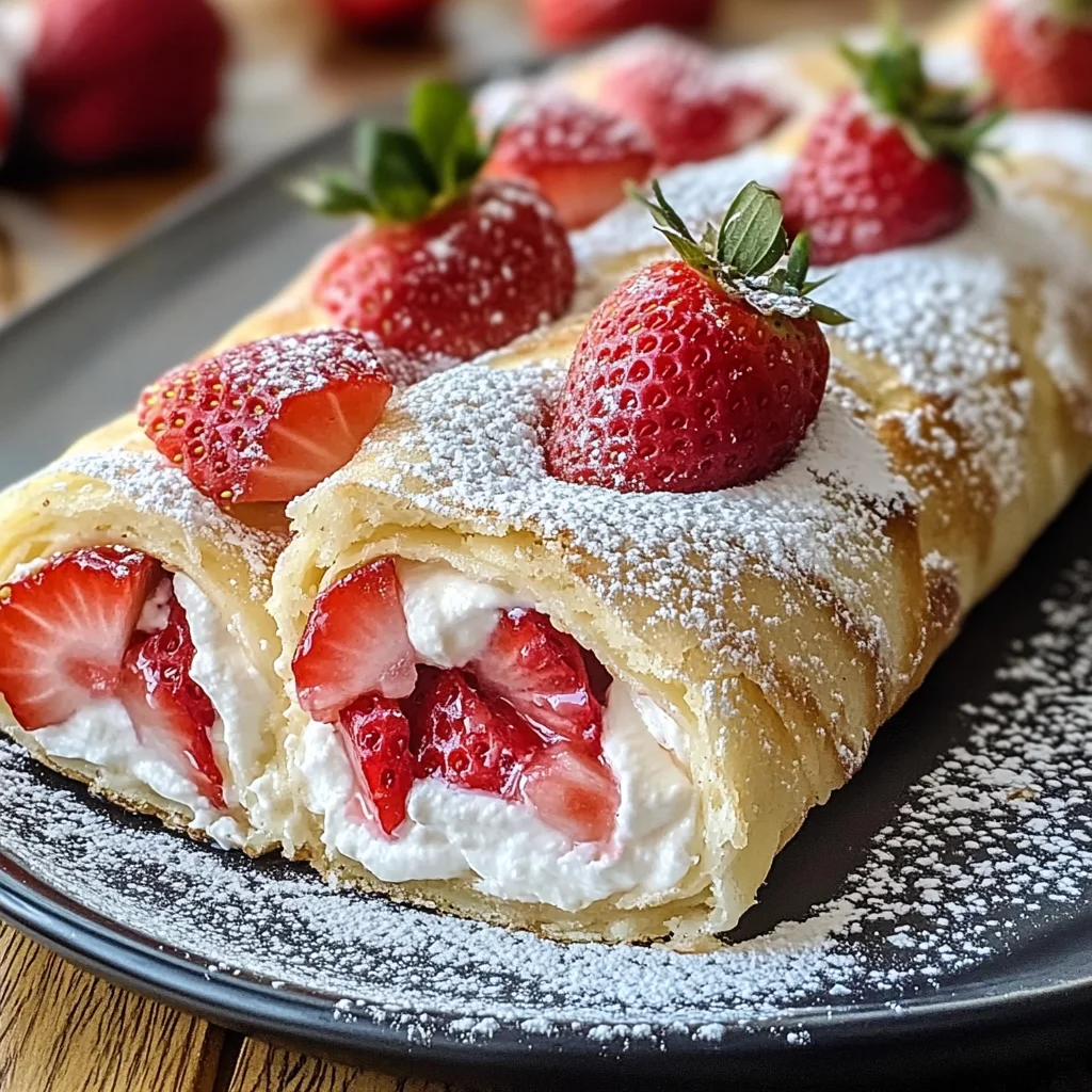 Strawberry Shortcake Cheesecake Rolls
