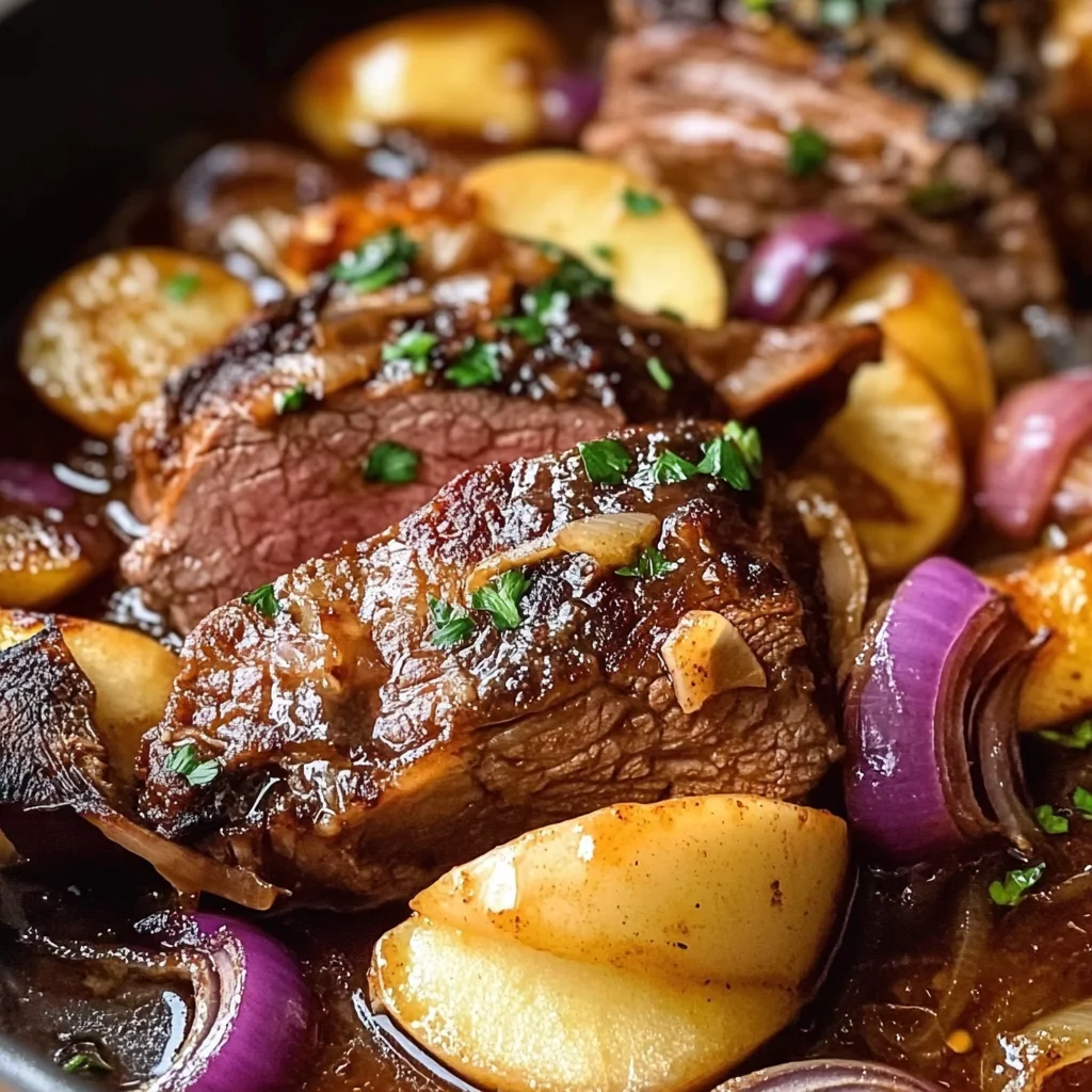 Tasty Apple Cider Braised beef Shoulder - Alrightwithme
