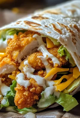 crispy chicken ranch snack wrap