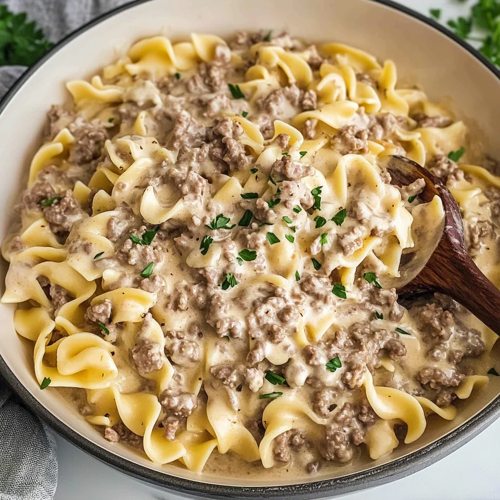 30-Minute Ground Beef Stroganoff