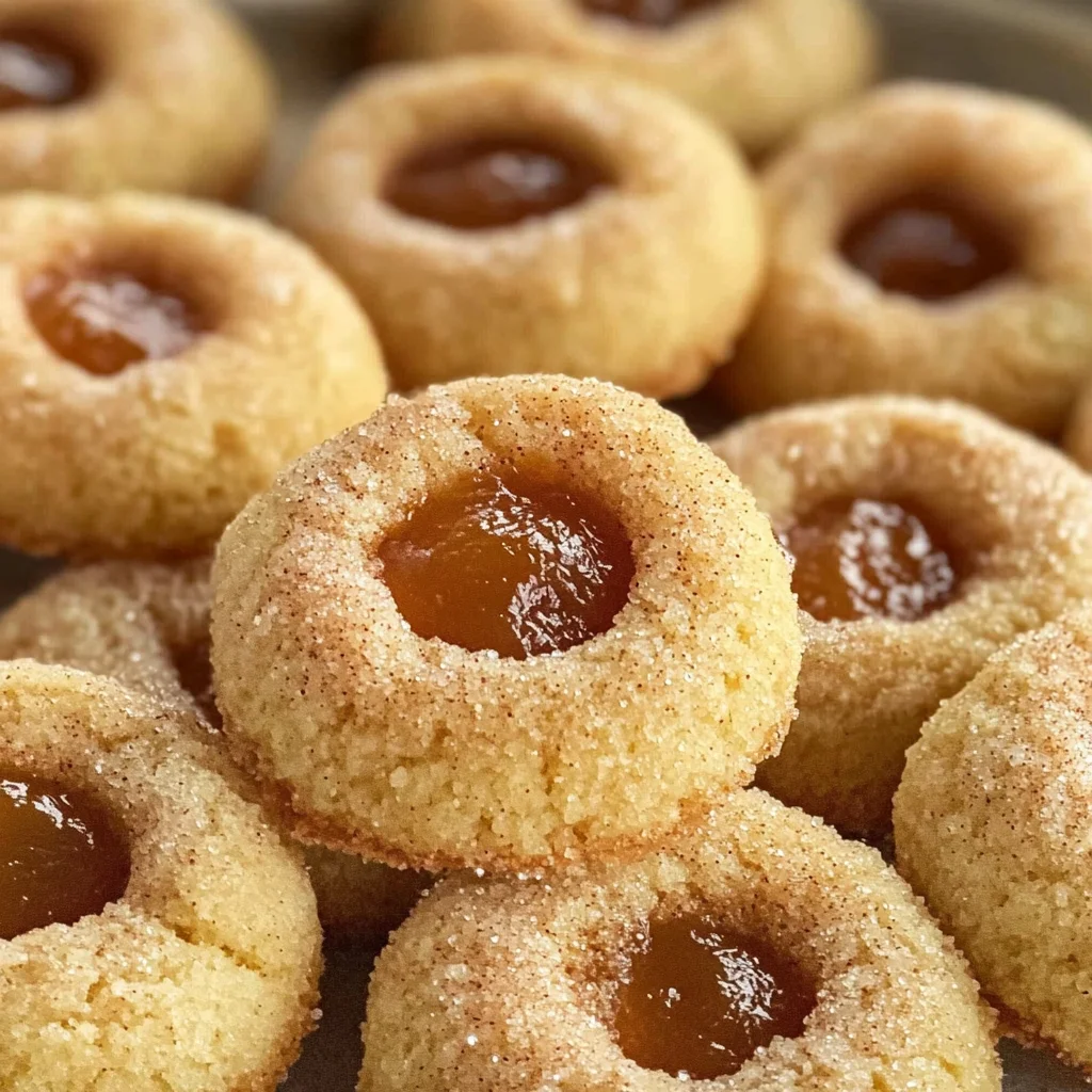 Apple Butter Thumbprint Cookies