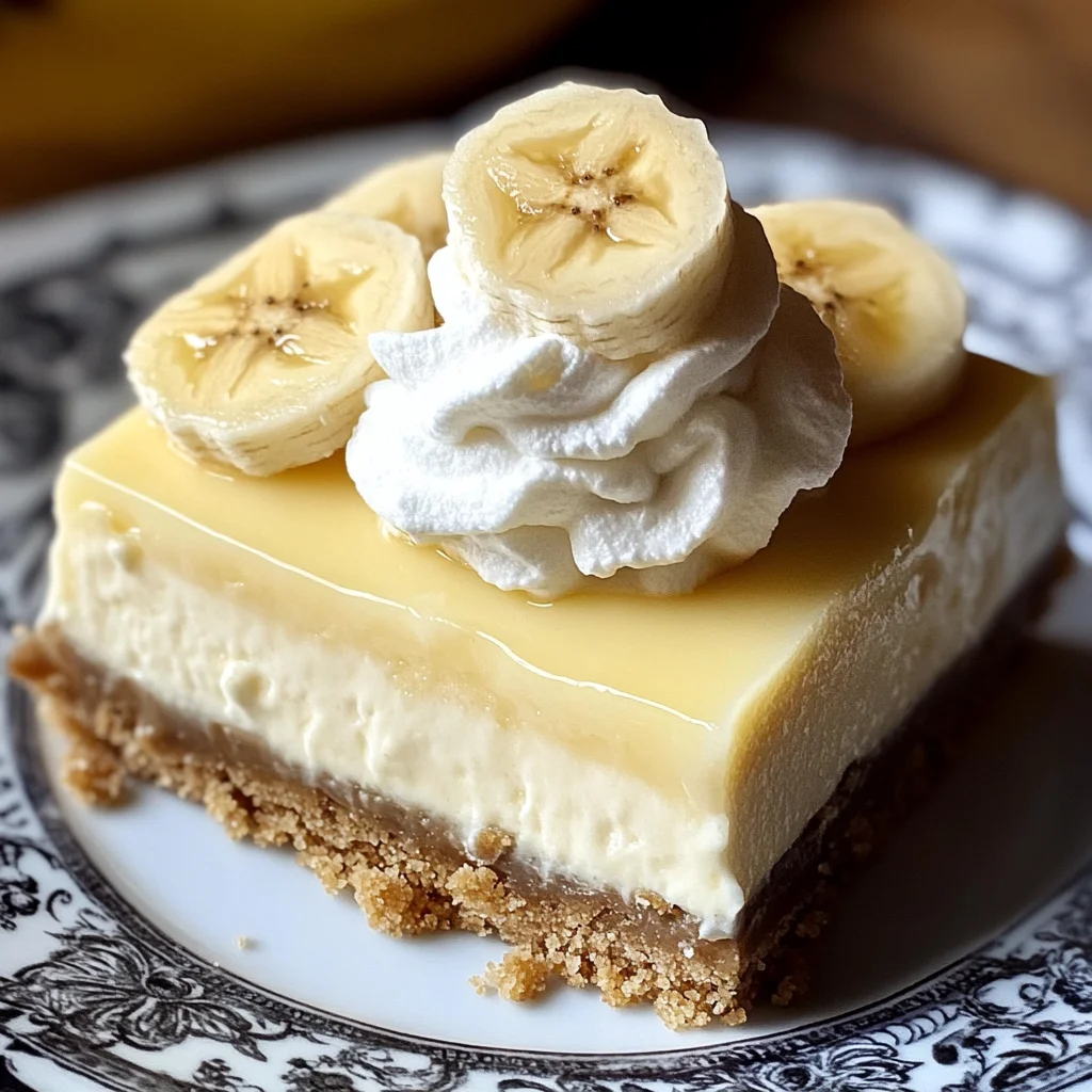Banana Cream Cheesecake Bars