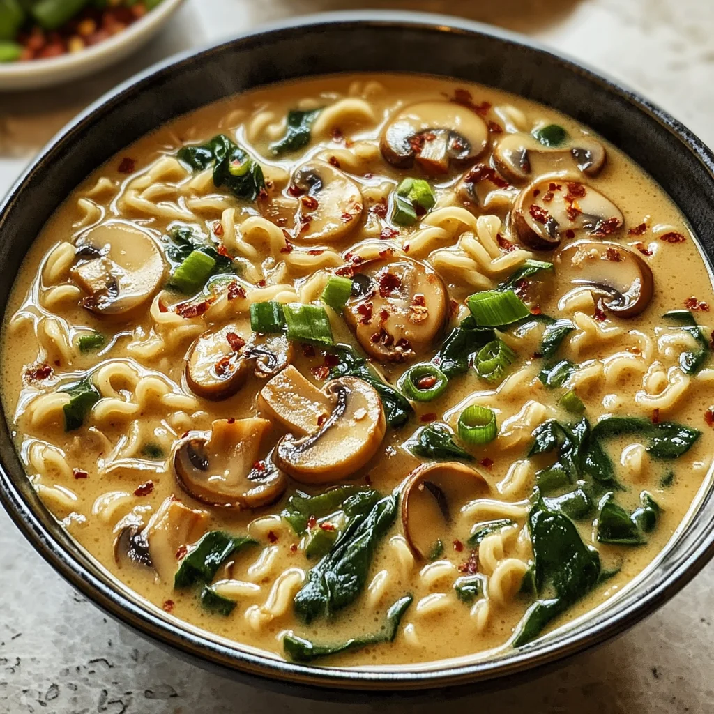 Creamy Mushroom Vegan Ramen