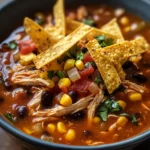 Crockpot Chicken Tortilla Soup