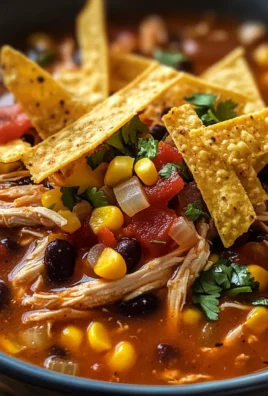 Crockpot Chicken Tortilla Soup