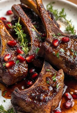 Fancy Pomegranate Lamb Chops