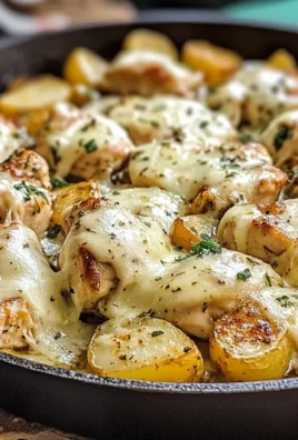 Garlic Parmesan Chicken and Potatoes Skillet