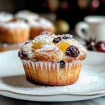 Moist Christmas Stollen Muffins