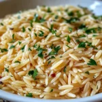 Orzo Rice Pilaf with Garlic and Herbs